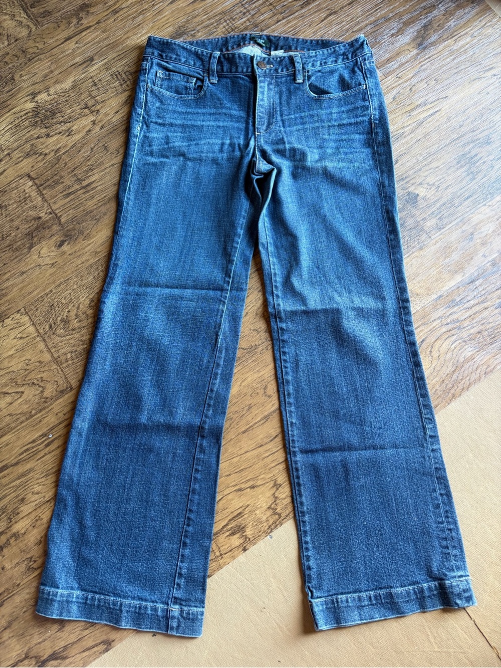J. Crew Dark Blue Favorite Fit Flare Jeans 8